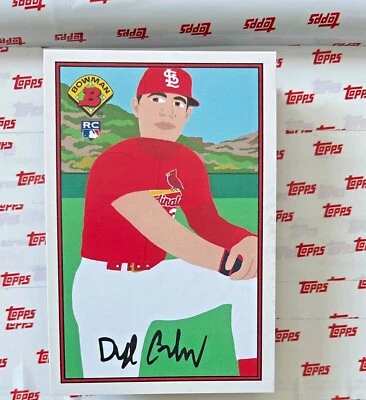 2021 Topps Wave 1 1989 Bowman by Keith Shore #7 DYLAN CARLSON - Image 1 of 2