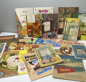 Promotional Cookbooks Small soft covered Lot of 22 Various Recipes Deserts 002 - Imagen 1 de 23