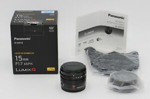 NEW. Panasonic DG 15mm F/1.7 ASPH Lens. With 2 Year Warranty