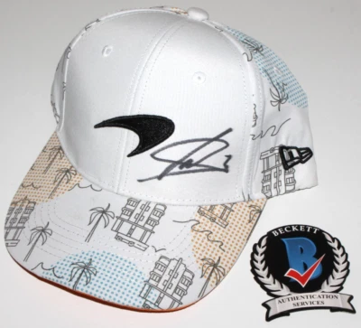 LANDO NORRIS SIGNED 2024 MCLAREN MIAMI GRAND PRIX GP HAT F1 RACING BECKETT COA - Image 1 of 4