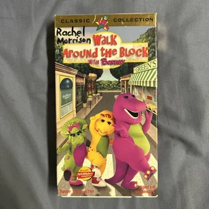 Barney - Walk Around the Block with Barney VHS 1999 Classic Collection Cartoon - Picture 1 of 8