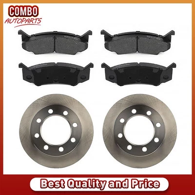 Front Brake Rotors Brake Pads Fits 1975-1980 Dodge B300 1973-1974 Dodge B300 Van - Image 1 of 4