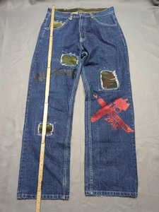 2PAC Collection Jeans Herren W32 L30 Blau Denim Vintage 90s Baggy Makaveli Y2K - Bild 1 von 15