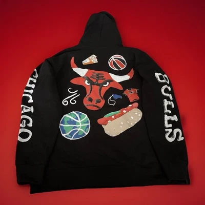 Market Chicago Bulls NBA Claymation Hoodie Pullover  XXL Market Black - Image 1 of 3