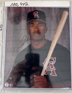 Garrett Anderson Sighned Photo 8"x 10" California Angels - Picture 1 of 2