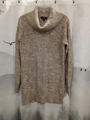 Marca AGB Mujer XL Capucha Cuello Suéter Acrílico Manga Larga Marrón Foto 1 de 4