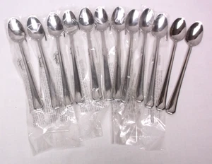 Gorham Fairview Stainless 18/10 Ice Tea Spoons Group of 12 - Picture 1 of 4