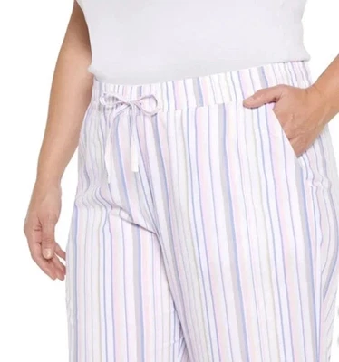 Calça feminina Gap ajuste relaxado algodão peça única PJ, rosa, tamanho G - Imagem 1 de 4