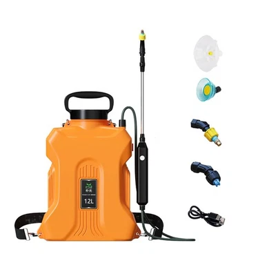 12L hand sprayer with shoulder strap electric for agriculture yellow r7j2 - Image 1 of 4