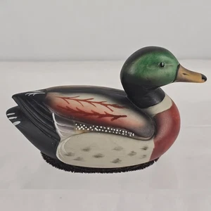 Mallard Duck Hand Painted Wooden 4.5" x 2.5" x 3" - Picture 1 of 7