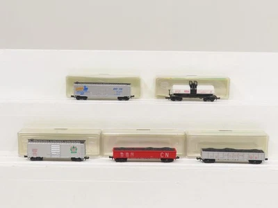 Model Power N Lot of 5 Freight Cars LN 9038 - Image 1 of 4