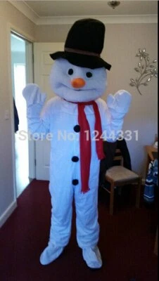 Snowman Mascot Costume Cosplay Party Game Dress Clothing Carnival Halloween - Изображение 1 из 2