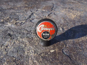 RARE Carnegie Beer Round Ball Tap Knob Chartiers Valley Duquesne Brewing Company - Picture 1 of 12