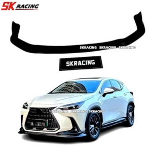 NEW Gloss Black Front Bumper Lip Splitter Fits For Lexus NX260 350 420 450 2022+ - Picture 1 of 4