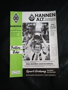 Fohlen Echo 07.08.1973 Borussia Mönchengladbach - Real Madrid Fohlenecho - Bild 1 von 3