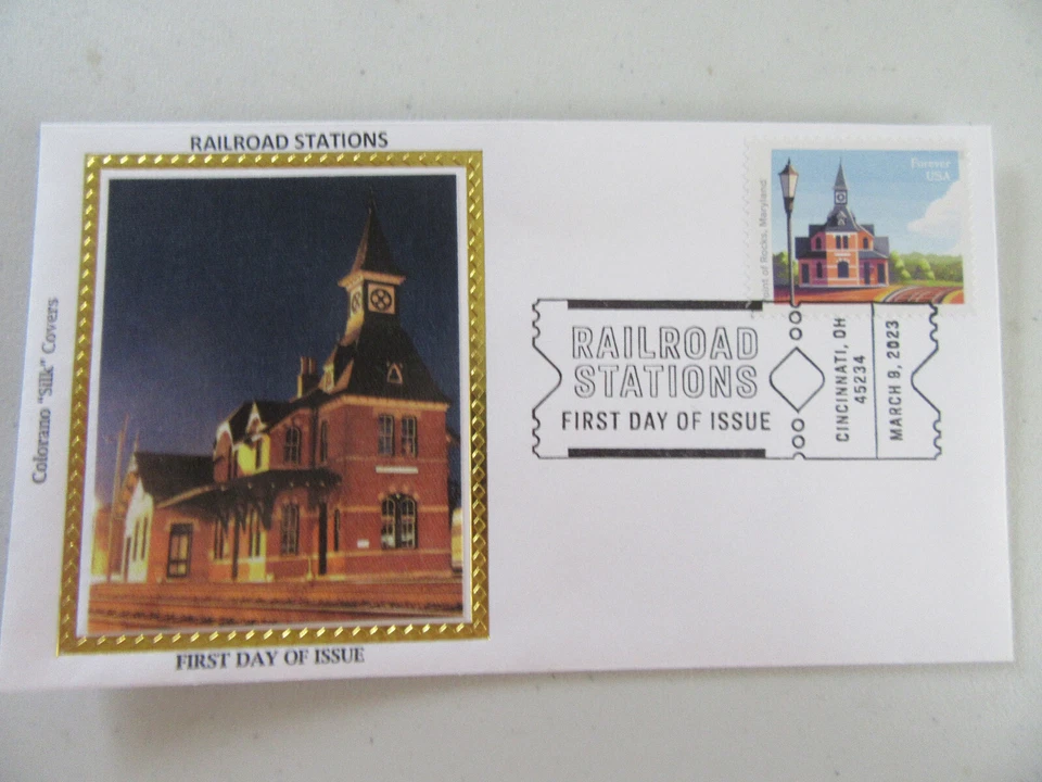 Railroad Station In Maryland Forever Stamp 2023 Fdc Sc#5758 Colorano Cover #3 - Image 1 of 3