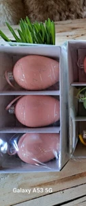 Glas Ei 3 Stück Eier Set Dekoration Ostern Ei Hase Figur Skulptur Osterstrauß - Bild 1 von 2