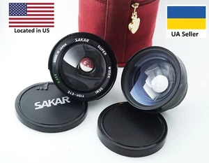 SAKAR SUPER WIDER SEMI FISH-EYE 0.42x + AF video wide converter 0.5x - Picture 1 of 5