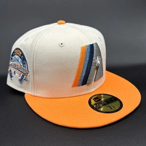 Houston Astros New Era 59Fifty Fitted Cream/Orange Color Pack Mens Hat Cap NWT! - Picture 1 of 7