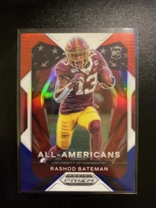Panini Prizm Draft Picks Prizms 2021 rojo blanco y azul #196 Rashod Bateman AA - Imagen 1 de 2