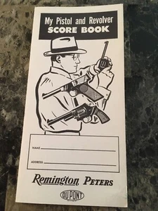 Vintage Remington Peters My Pistol And Revolver Scorebook Pocket Size  - Picture 1 of 3