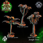 (Set 3) Jungle Trees - Size on pic - Dungeons and Dragons Fantasy Warhammer