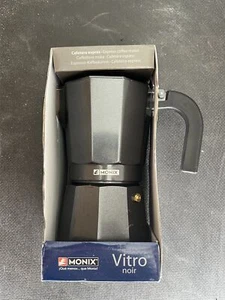 Monix M640009 Vitro Noir | Italienische Kaffeemaschine aus Aluminium für 9 Tasse - Bild 1 von 5