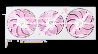 Origin Power Color Radeon RX 7800 XT Graphic Card GPU GDDR6 16GB 16G-L/OC/SAKURA - Image 1 of 3