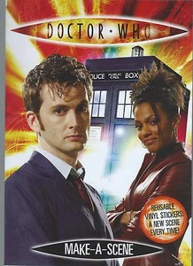 Doctor Who Make-A-Scene Reusable Vinyl Stickers 10th Doctor Alligator Books New - Picture 1 of 3