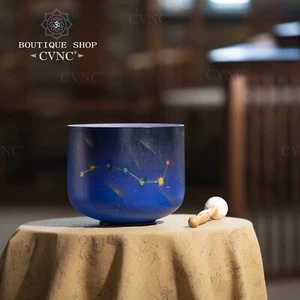 CVNC 432HZ G Throat Chakra Quartz Crystal Singing Bowl Sound Healing Bath Yoga - Picture 1 of 6