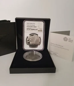 2020 Silver Proof 007 Shaken not Stirred PF69 Royal Mint Coin - Picture 1 of 6
