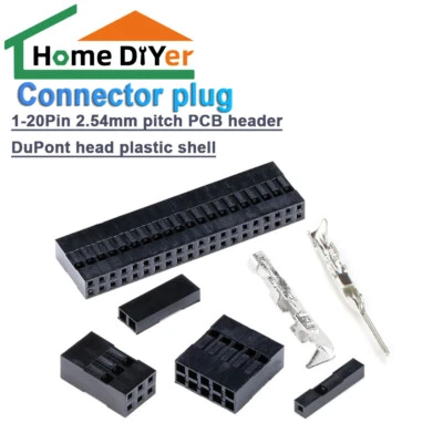 Anschlussstecker 1–20-polig, 2,54 mm Rastermaß, Leiterplatten-Stiftleiste header - Bild 1 von 4