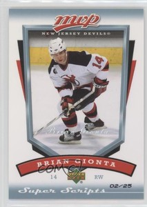 2006-07 Upper Deck MVP Super Script /25 Brian Gionta #172