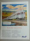 1947 Vista Dome Budd Trains Are Rolling Vintage Art Print Ad