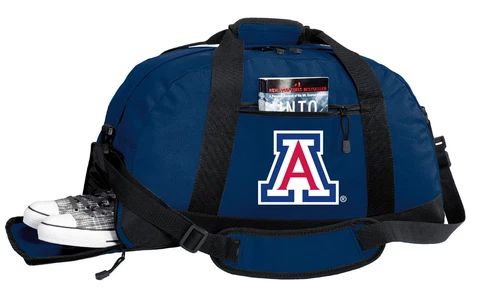 University of Arizona Gym Bag or TRAVEL Duffel SEPARATE SHOE POCKET! Cover