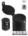 PU Leather Dice Cup Compartment Black Felt Lined + 16mm White Poker Dice Colored