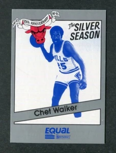Chet Walker #16 Chicago Bulls 1990 Star NBA Basketball Equal Silver Season Card - Picture 1 of 2