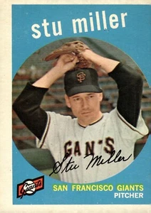 1959 TOPPS STU MILLER (Giants) #183 - Picture 1 of 2