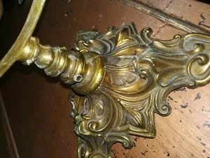 VECCHIO SPECCHIO OVALE BASCULANTE DA TAVOLO D'EPOCA A2 - Foto 1 di 5