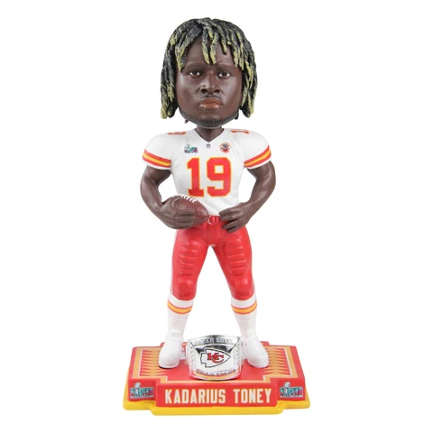 Kadarius Toney Kansas City Chiefs Super Bowl LVII Champions Bobblehead NFL Cover