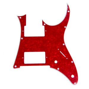 Guitare Pick Guard personnalisé pour Ibanez RG 350 DX, 2-Pickup, 4 plis perloïde rouge