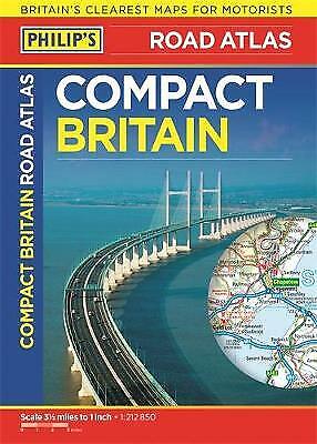 Philip's - Compact Britain Road Atlas *FREE P&P* • 8.39£
