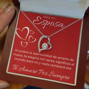 Para MI Esposa Con Amor Regalo Para Dia De Los Enamorados Regalo Personalizado - Picture 1 of 9