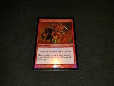 MTG 1x Mirrodin red rare LP French FOIL Mass Hysteria - ships w/ tracking - Image 1 of 2