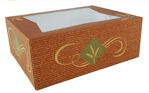 (14 Stück) Bäckerei Boxen 10,25" x 8" x 4" Kraftkarton Auto-Popup Fenster Set - Bild 1 von 2