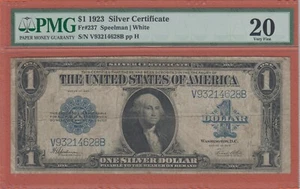 US 1923 1$ SILVER CERTIFICATE Fr#237 PMG 20 . VERY FINE - Picture 1 of 2