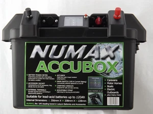 NUMAX ACCUBOX LEISURE BATTERY CARRIER BATTERY BOX - Picture 1 of 1
