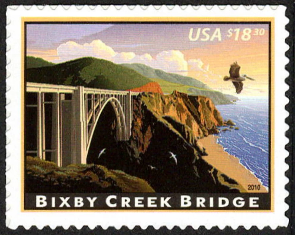USA Sc. 4439 $18.30 Bixby Creek Bridge 2010 MNH - Image 1 of 1