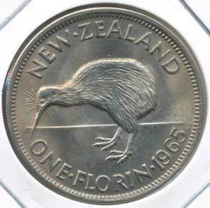 Nueva Zelanda 1965 Florín Isabel II - casi sin circular - Imagen 1 de 3