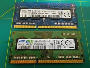 6GB (2gb+4gb) PC3L-12800S SODIMM RAM HMT425S6AFR6A M471B5173QH0 Samsung Hynix - Picture 1 of 1